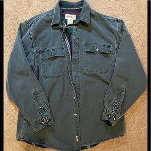 Heavyweight flannel-lined button-down/jacket!